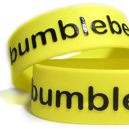 embossed printed wristband